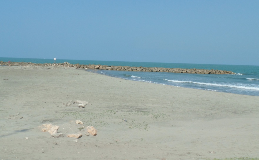 Beach view in Cartagena, colombia