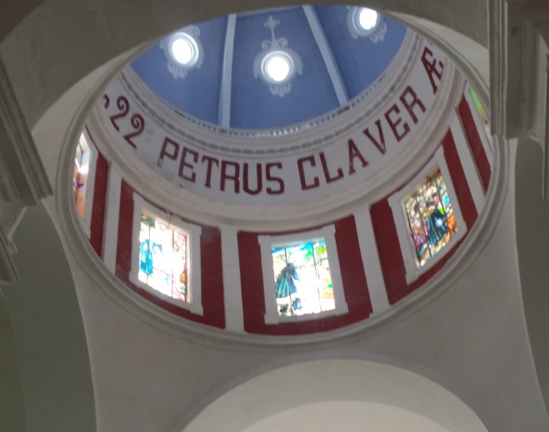 Interior dome of Church of Saint Peter Claver in Cartagenga