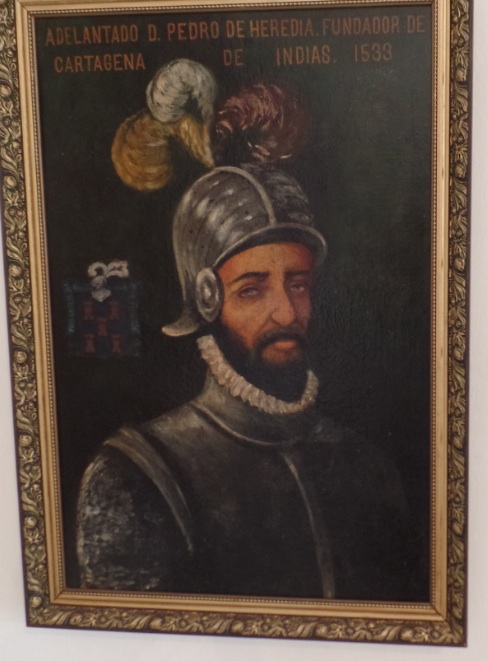 painting of spanish conquistador in colombia