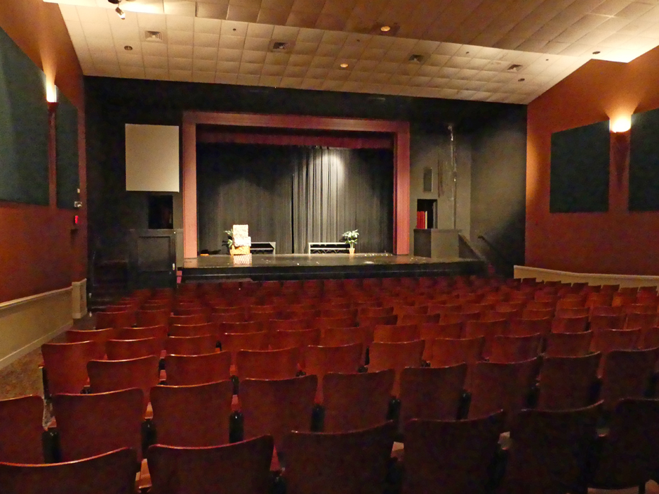 Stage and seating at Liberty theater