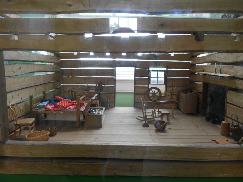 interior of cabin  in Conner Prairie