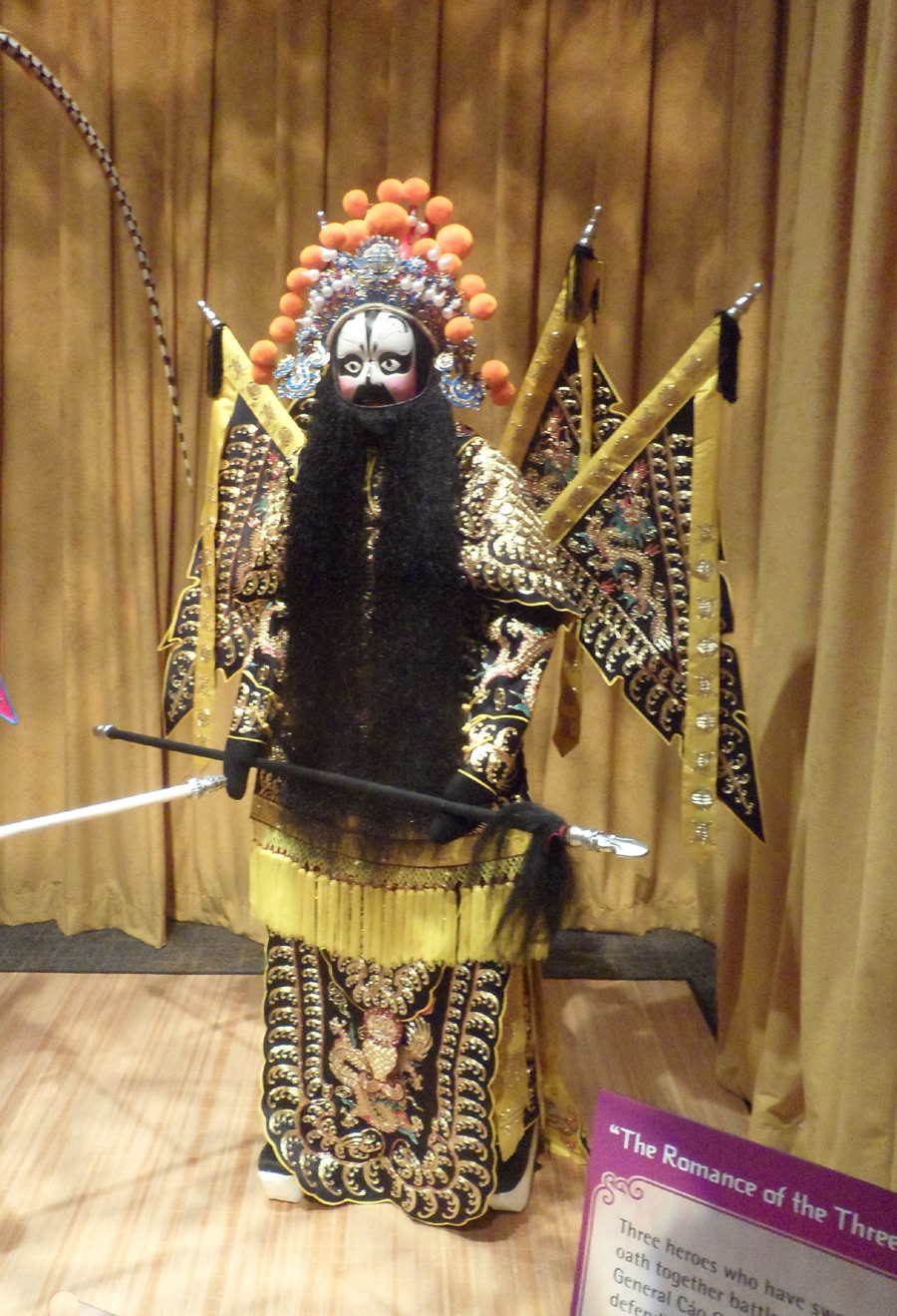 Chinese Opera ostume exhibit at the Children’s Museum of Indianapolis 