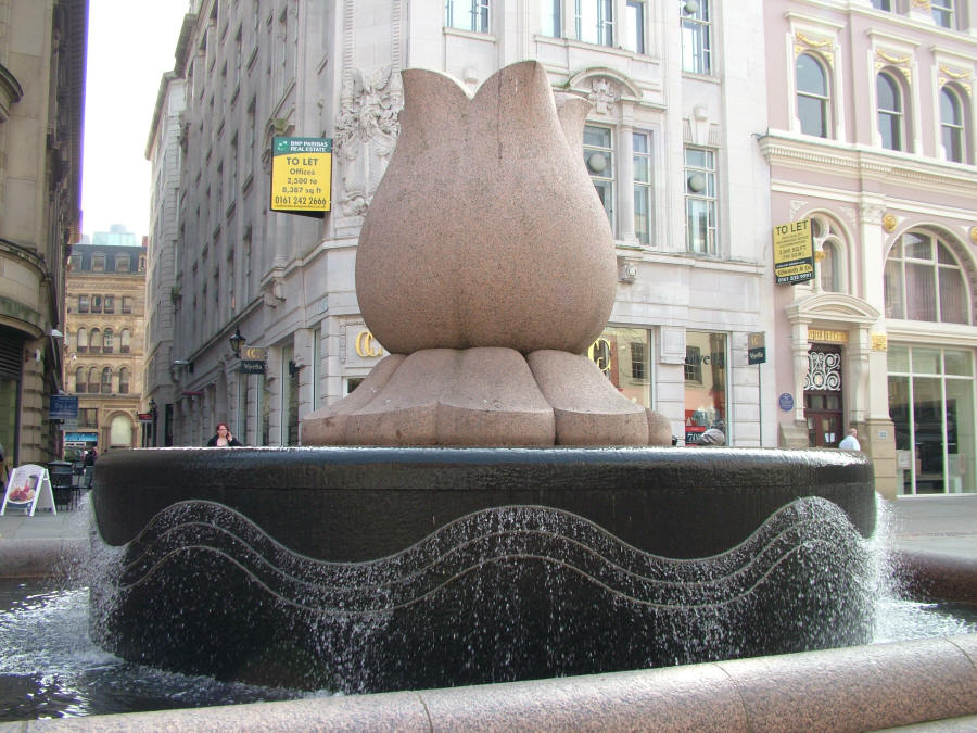 cotton Bud Fountain in Manchester