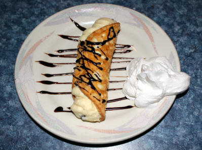 Cannoli at Castelli"s in Alton, Illinois