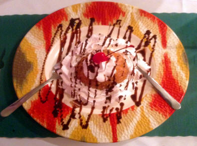 Fried ice cream at Rosita's in Scotts Bluff, Nebraska