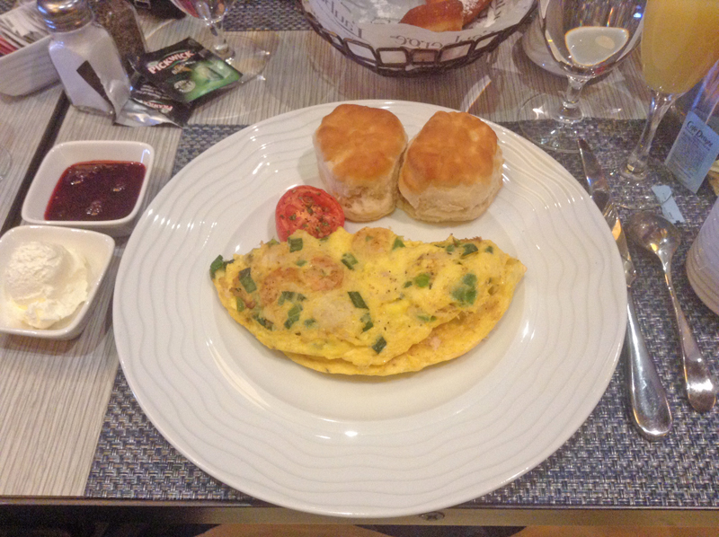 Seafood_omelet at Favorites Southern Kitchen in Lake Charles, Louisiana