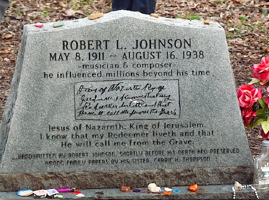 Robert Johnson's tombstone