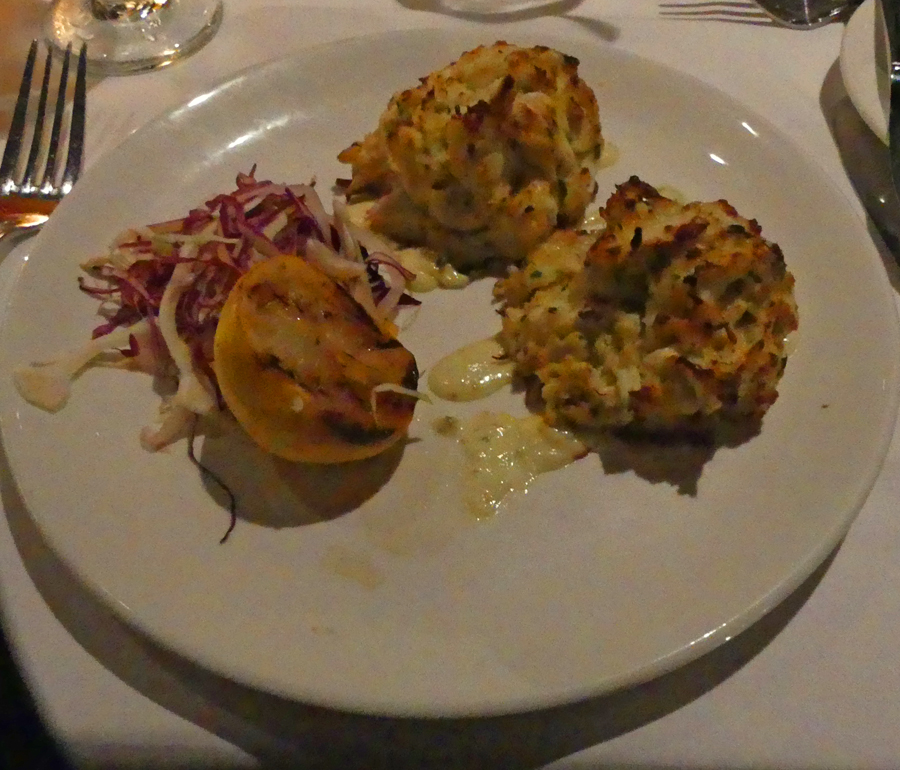 Crab Cakes at Monterey Bay Fish Grotto