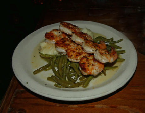 plate of shrimp at The Loft in Columbus Georgia