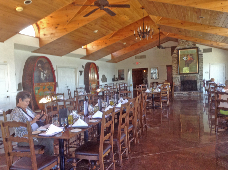 Dining room at Chateau Morrisette