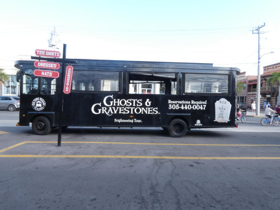 ghost and gravestone tour bus