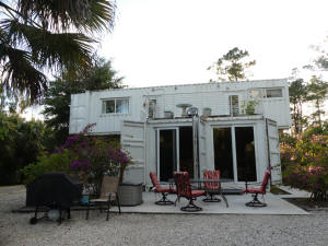 Shipping containers turned to lodging