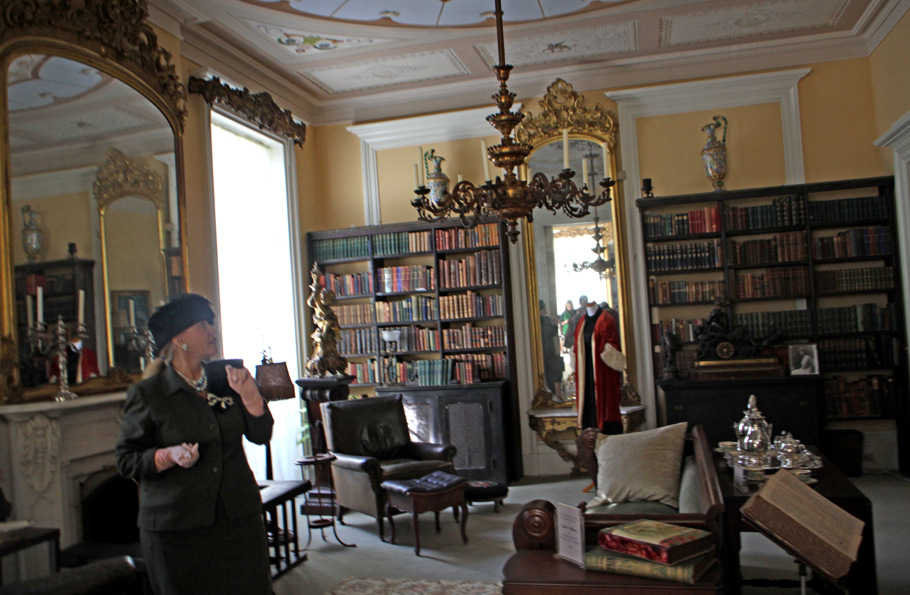 Goodwood's library with Mrs Margared Hodges Hood