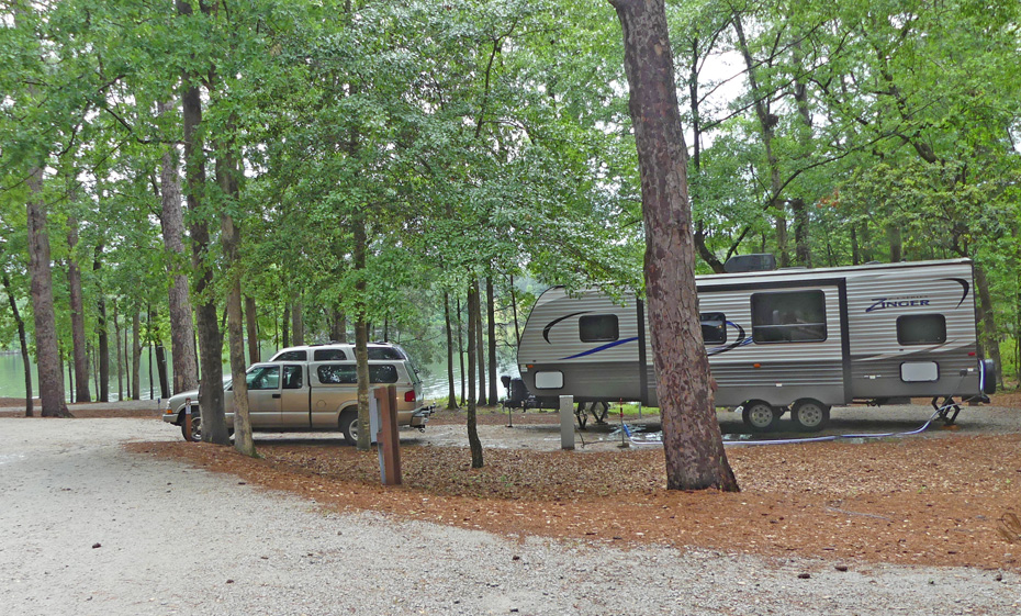 a travel trailer