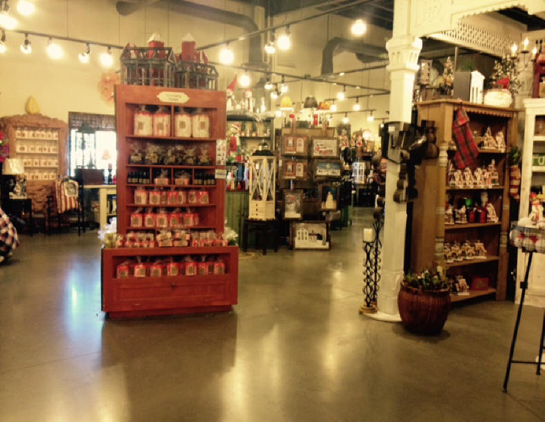 Interior view of Warm Glow Candle Company on Indiana's Chocolate Trail