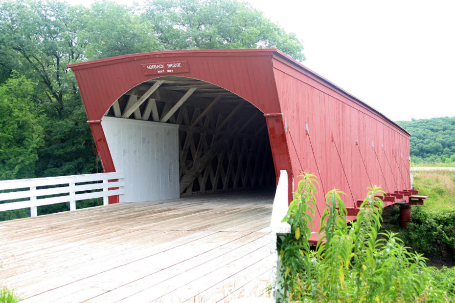 Hogback Covered Bridge in Masdison county