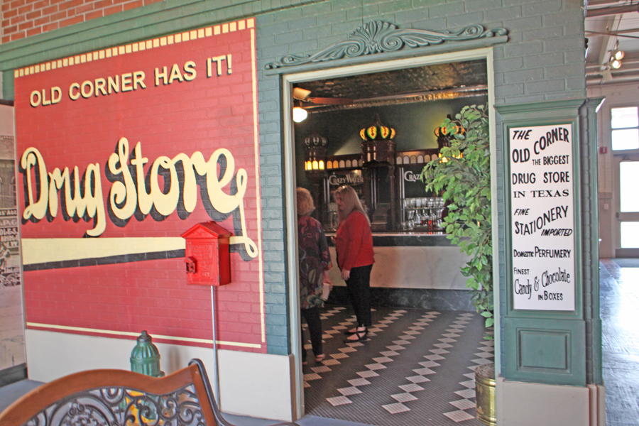 Reproduction of the Old Corner Drug Store at Dr Pepper Musuem in Waco, TX