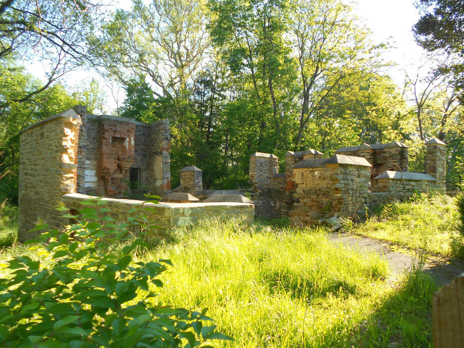 Remains of ironmasters mansion at Catocin Furnace 