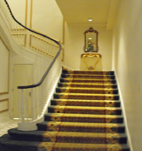 Staircase at Bourbon Orleans in French Quarter of New Orleans