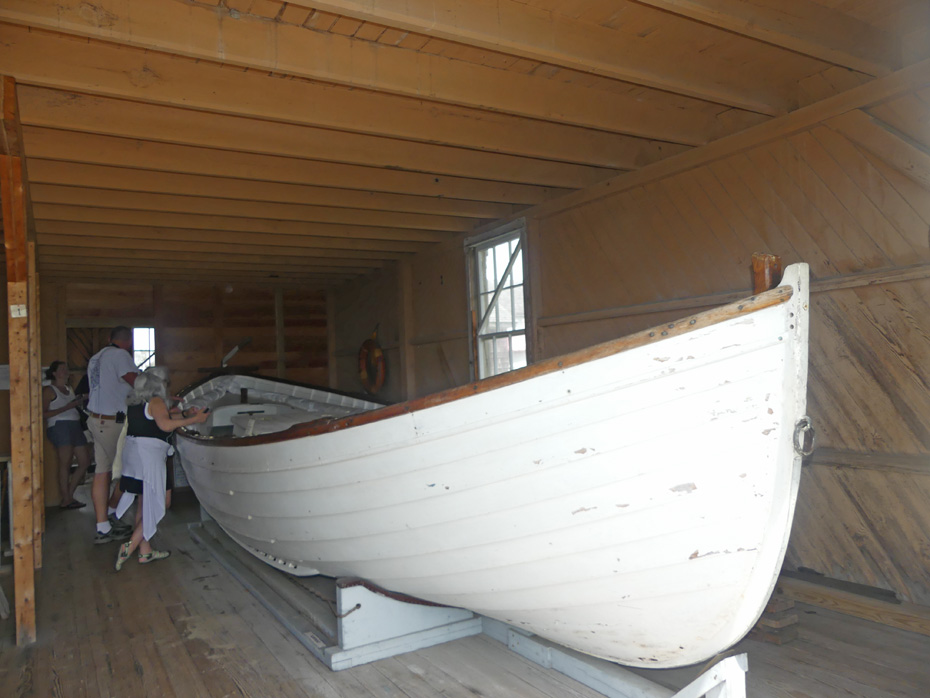 surf boat at Chicamacomico Lifesaving Station