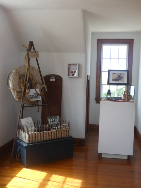 life saving equiptment  on display at Chicamacomico Lifesaving Station