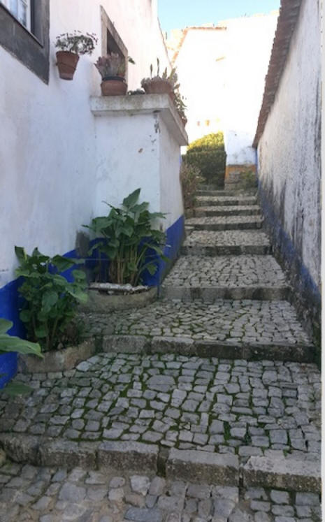 Obidos street view in  Portugal