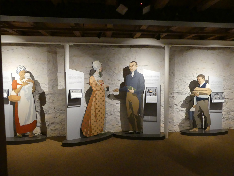 Interactive exhibit showing enslaved peopleat Monticello 