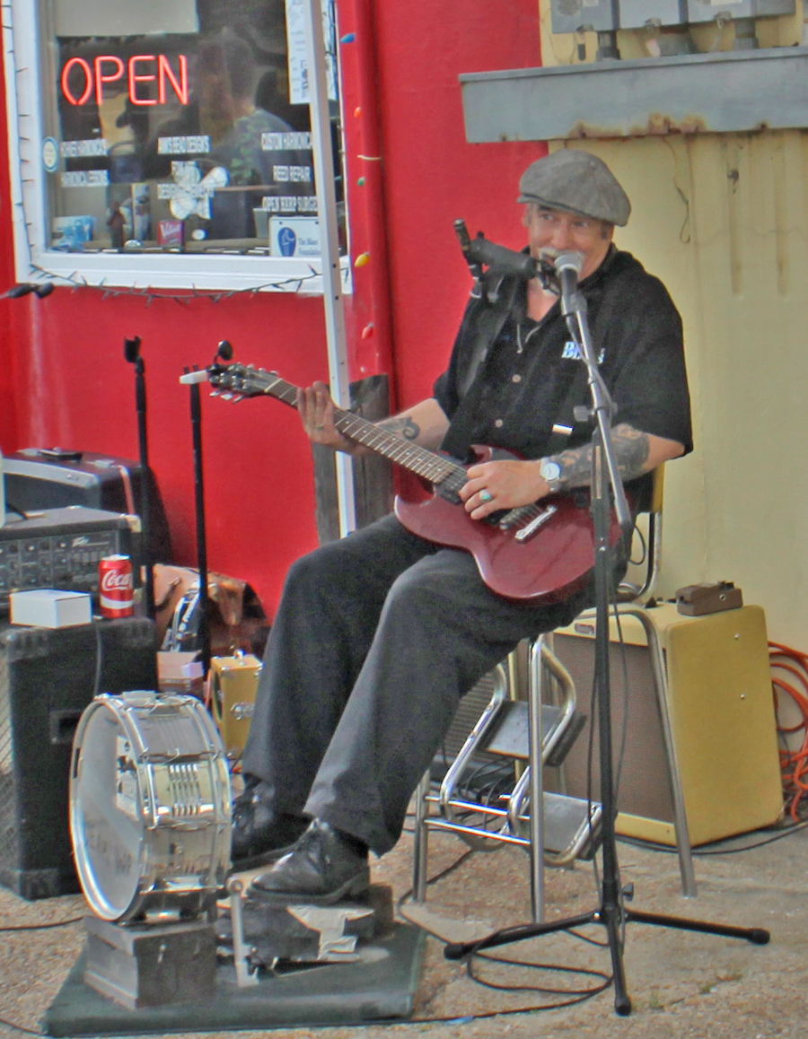 Deak Harp playing at the Juke Joint Festival in clarksdale, Mississippi
