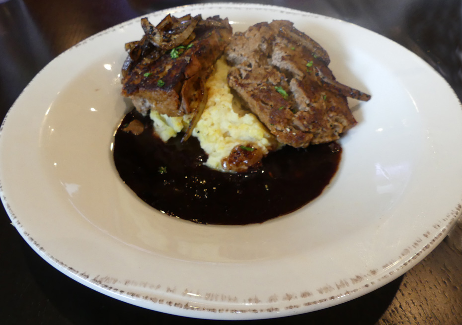 meatloaf and smashed potatoes