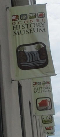 banner at oconee history museum