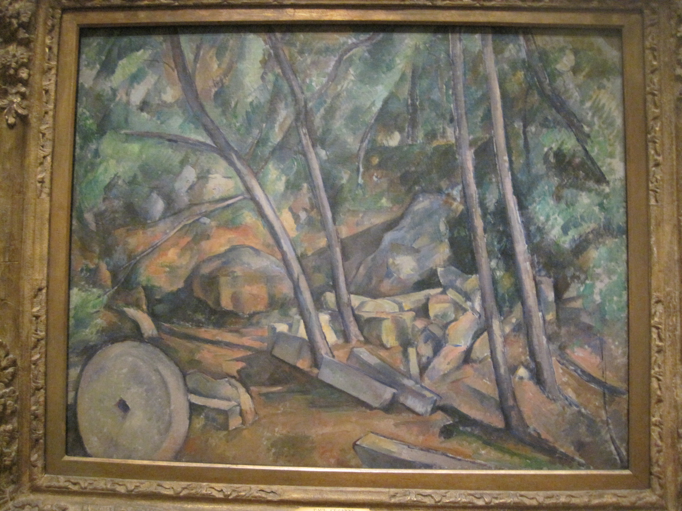 The Millstone in the  Park by Paul Cezanne 