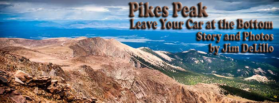 View from Pikes Peak with title