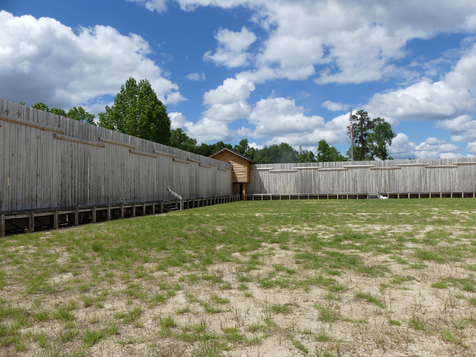 two walls inside of Fort King