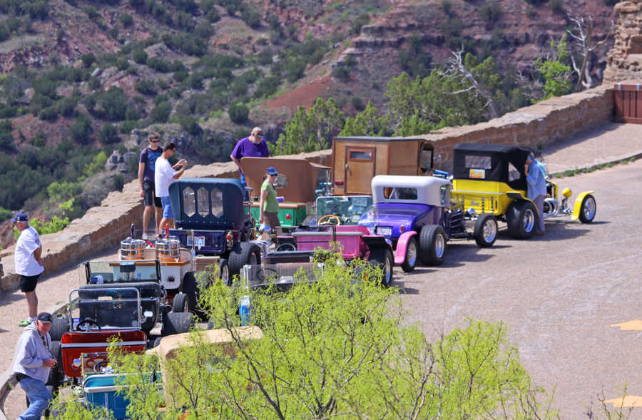 roadsters atPalo Duro Canyon inear Amarillo, Texas.