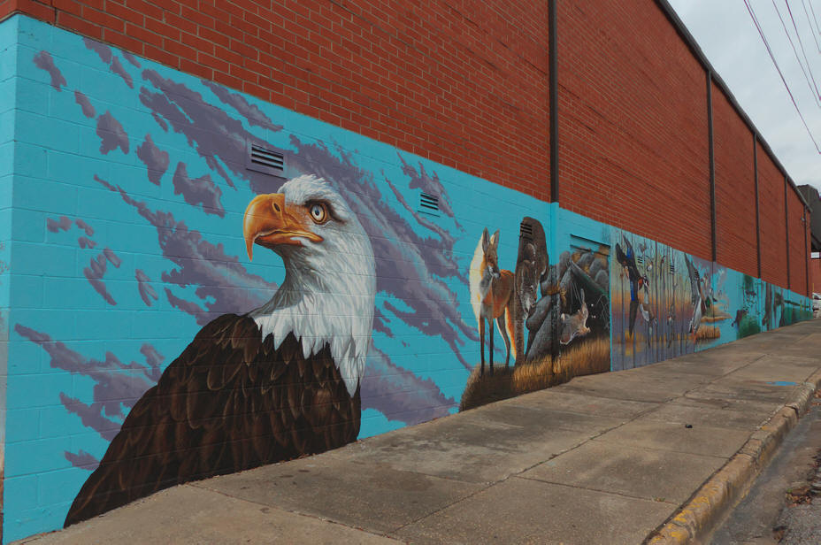 Dothan mural Wildlife of the wiregrass