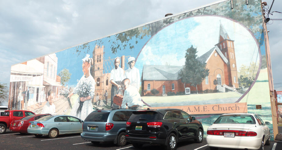 Dothan mural Cherry St A. M. E. Church