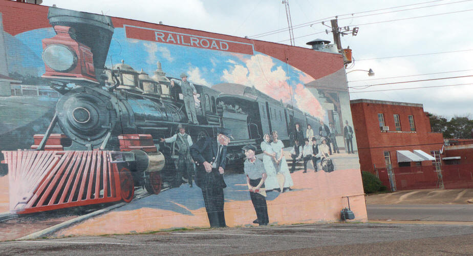 Dothan mural Railroads