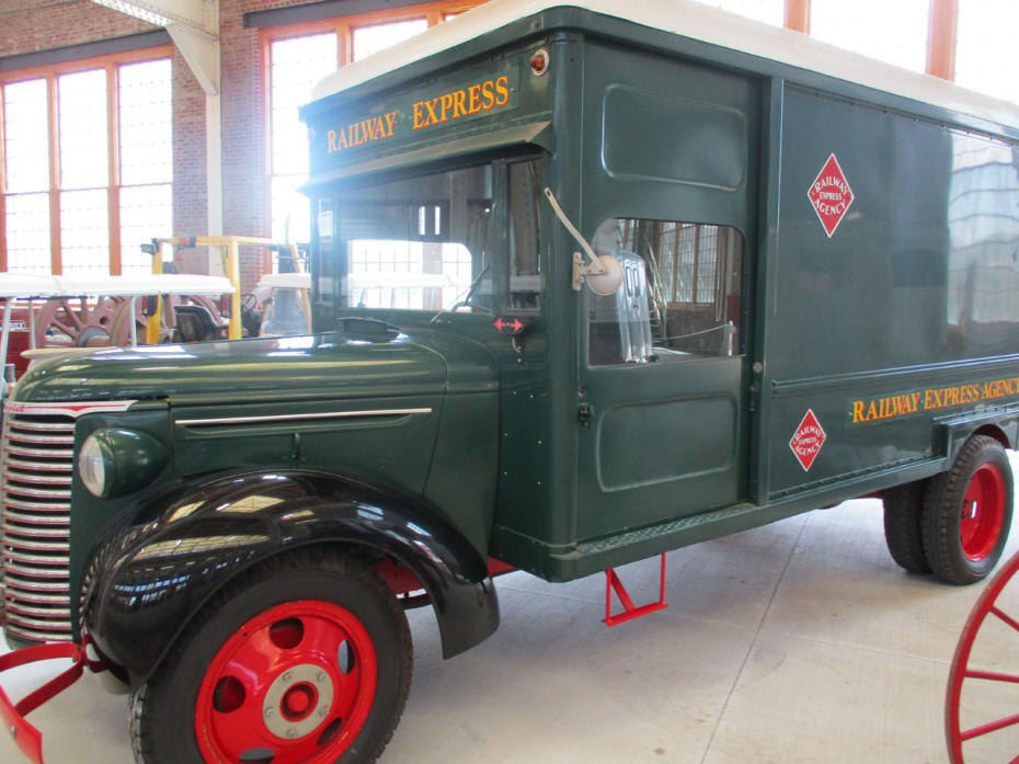 Railway Express delivery truck.