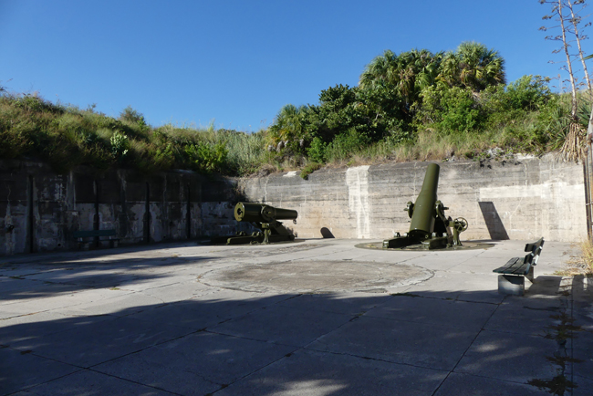 guns at ruins of fort DeSoto