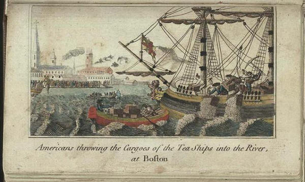 W.D. Cooper. "Boston Tea Party." from The History of North America. London: E. Newberry, 1789. 