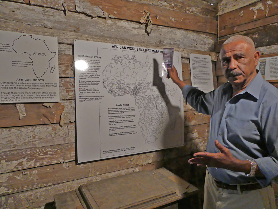 Karl explains the differetn languages spoken by cabin's builders