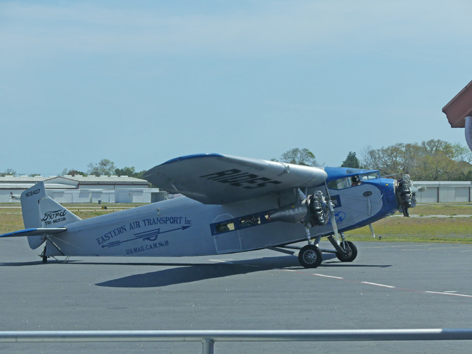 Tin Goose on ground at St Augustine (Northeast Regional Airport)