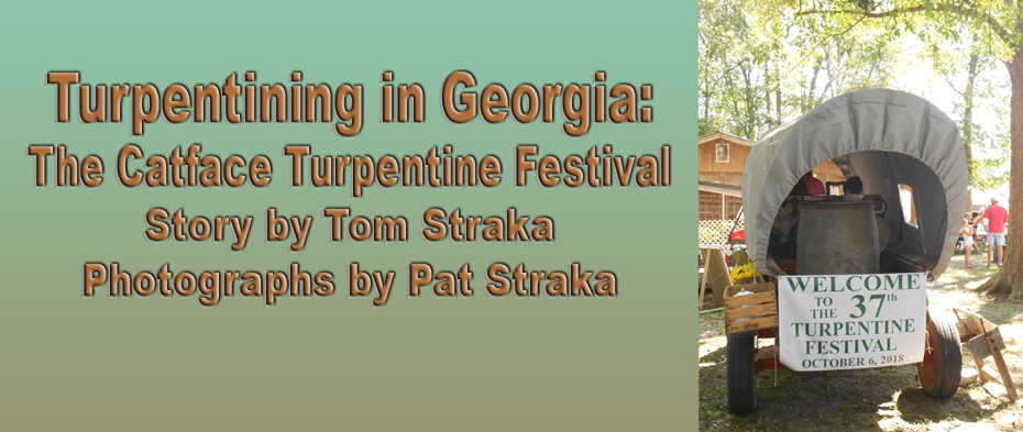 Title and  covered wagon announcing turpintine festival