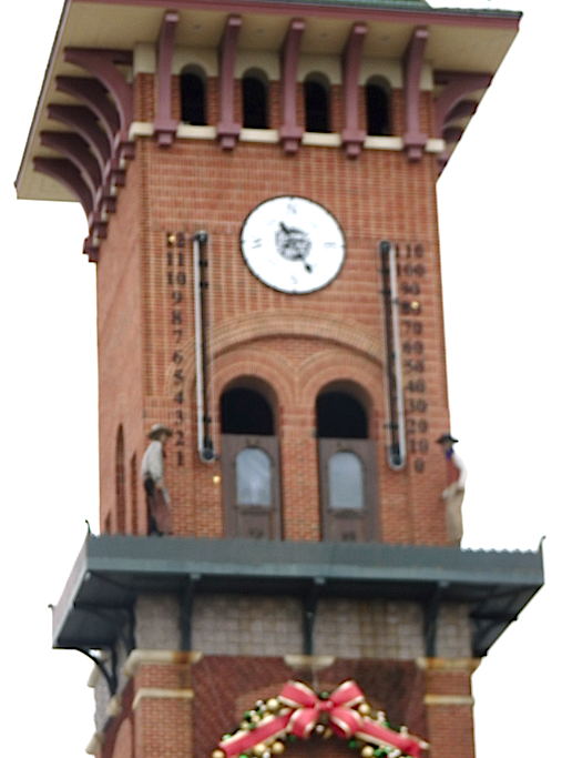 Glockenspiel in the Cotton Belt Hotel Clock Tower.