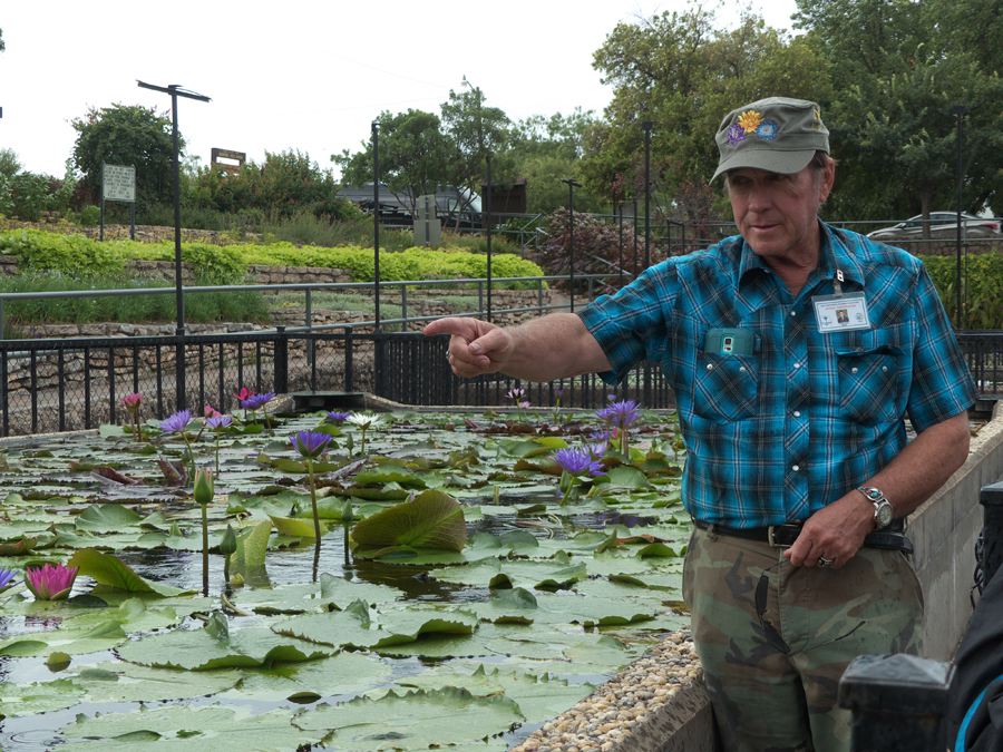 Ken Landon at International Waterlily Collection