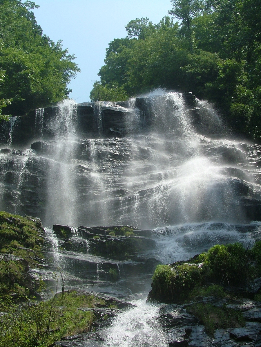 Amicalola Falls, located in the Appalachian Mountains near Helen, Georgia