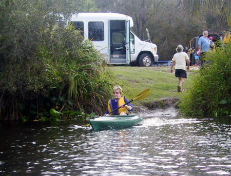 Kayaker launches into Shell Creek