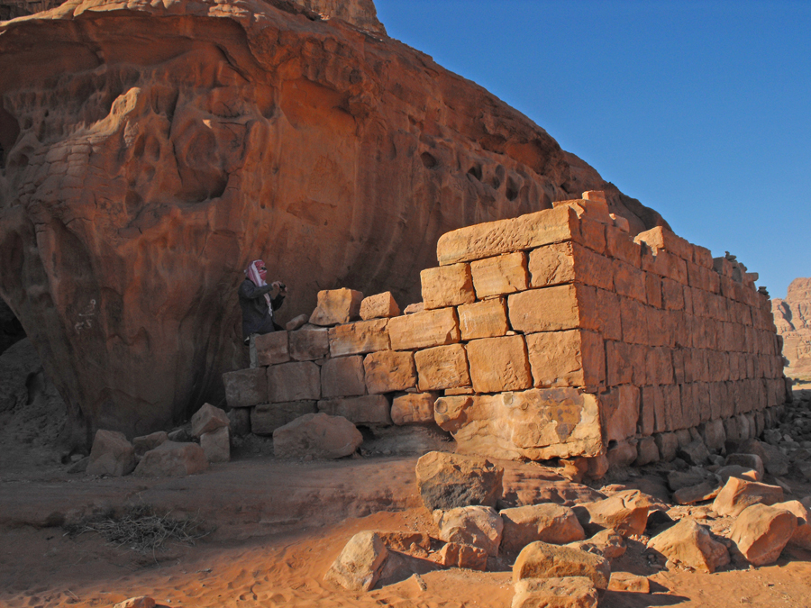 remains of a structur claimed to be Lawrence's house in Wadi Rum